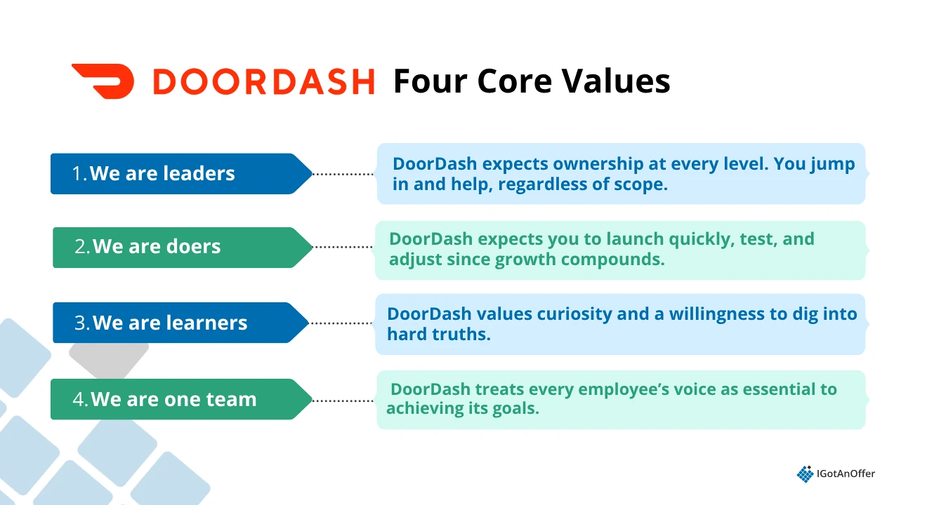 core values at doordash