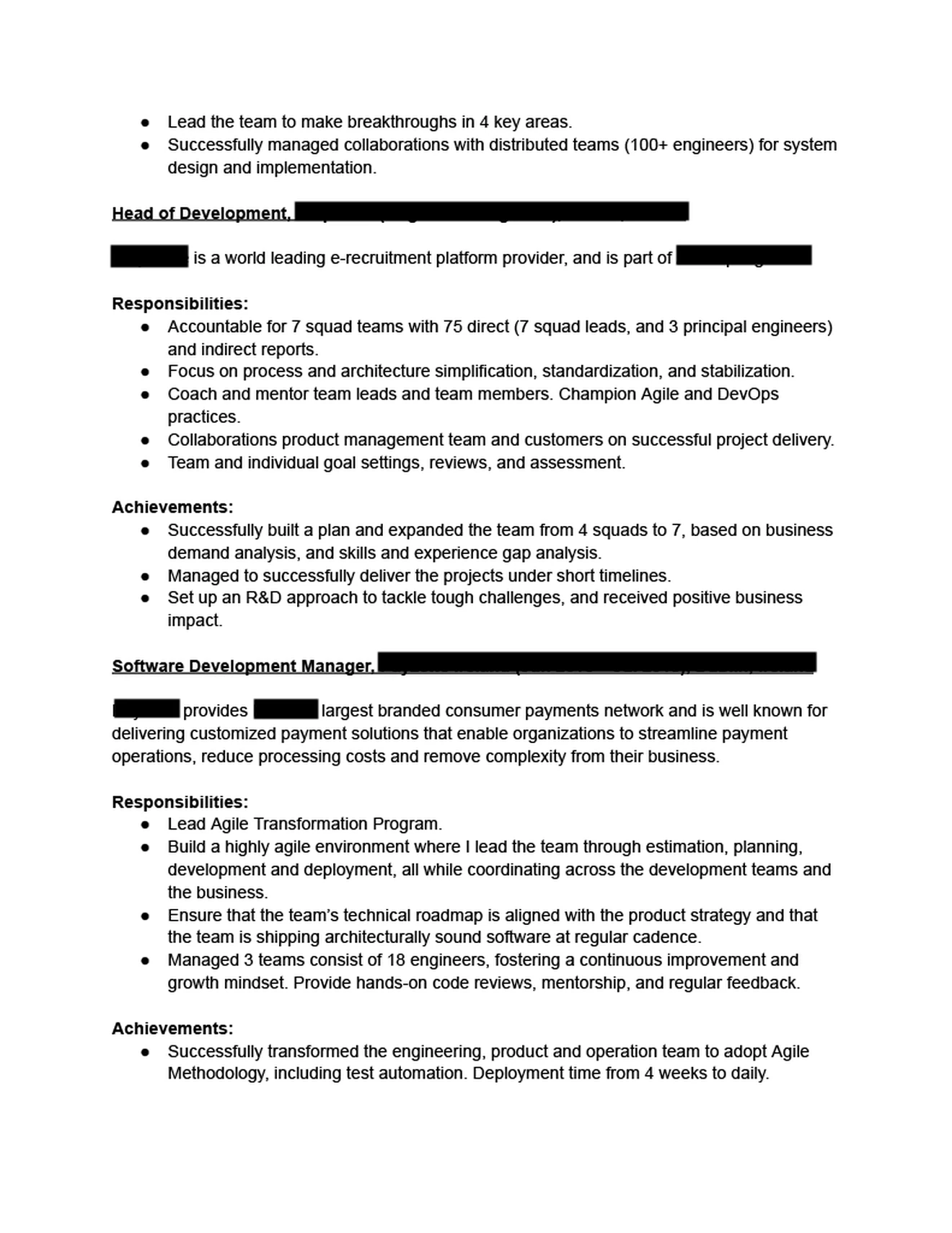 Meta EM resume example 2.3