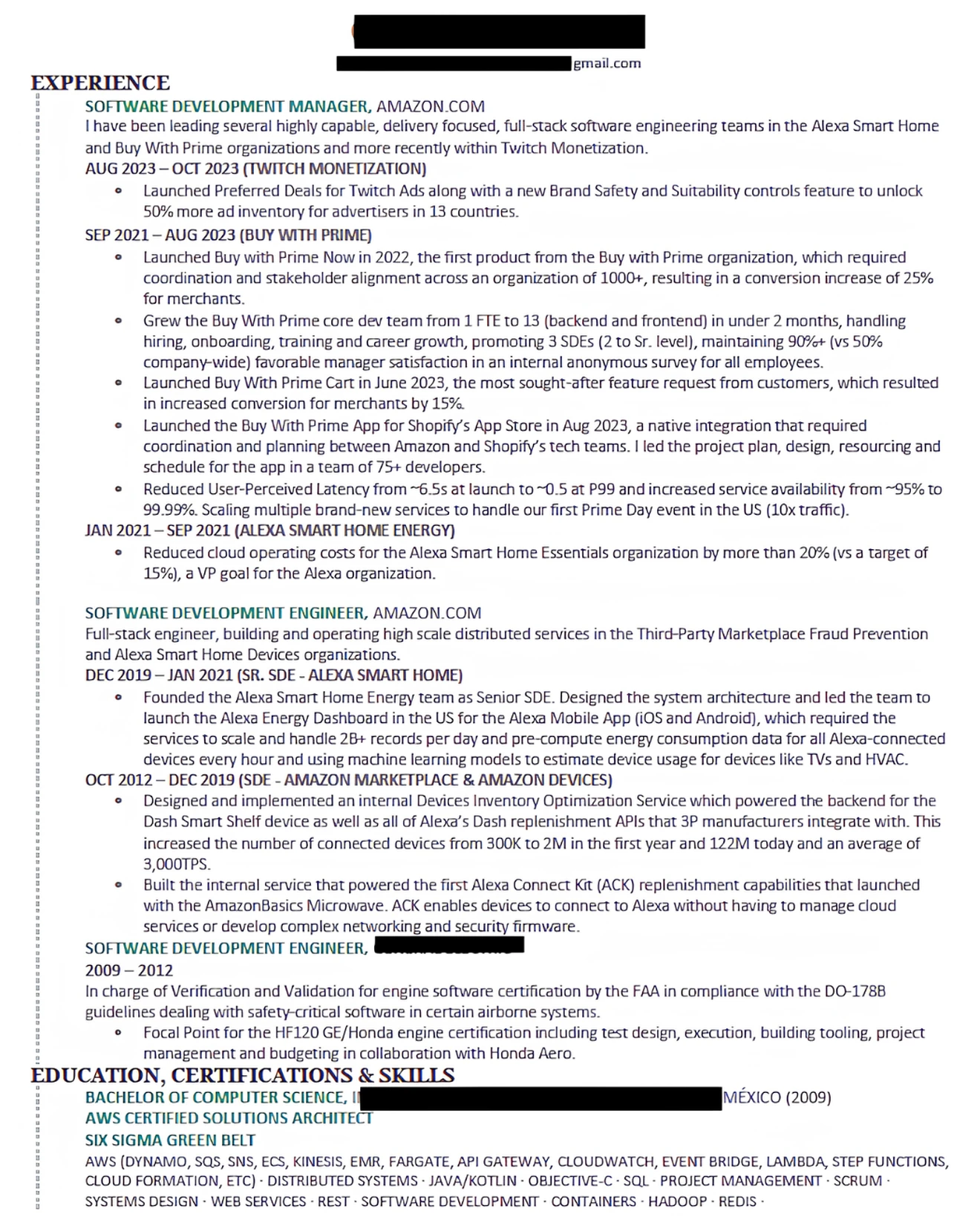 Meta Resume 1