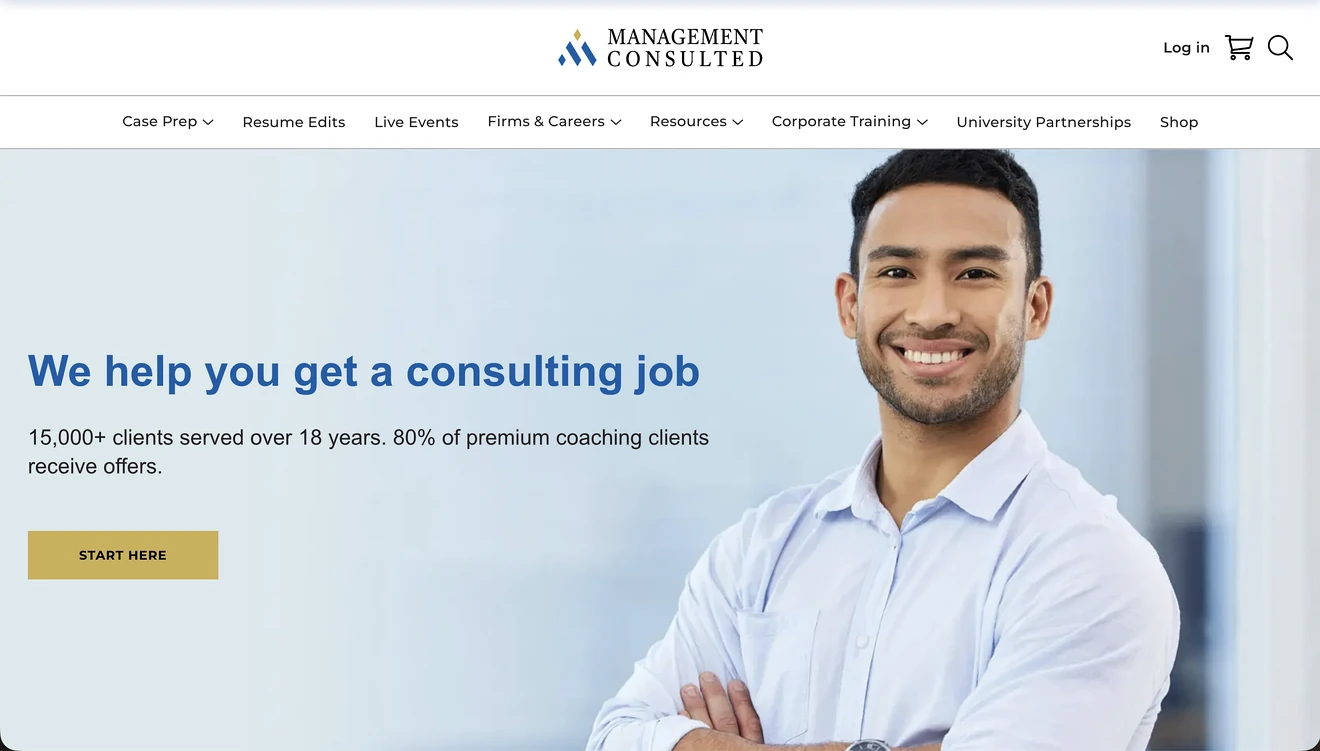 management consulted home pagee
