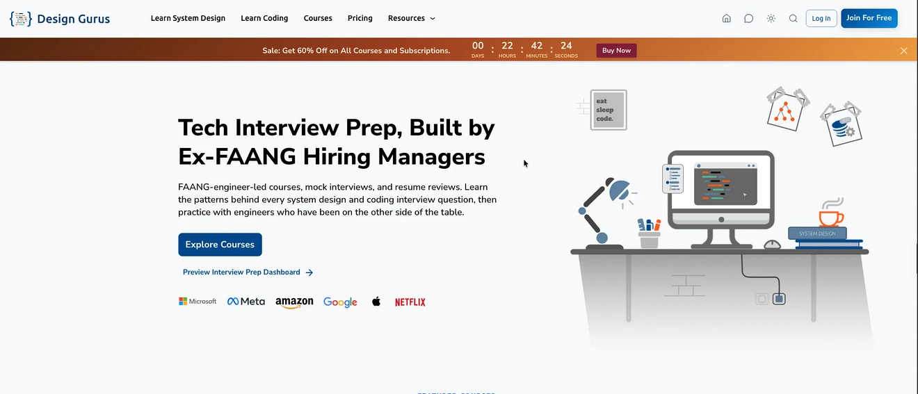 DesignGurus landing page