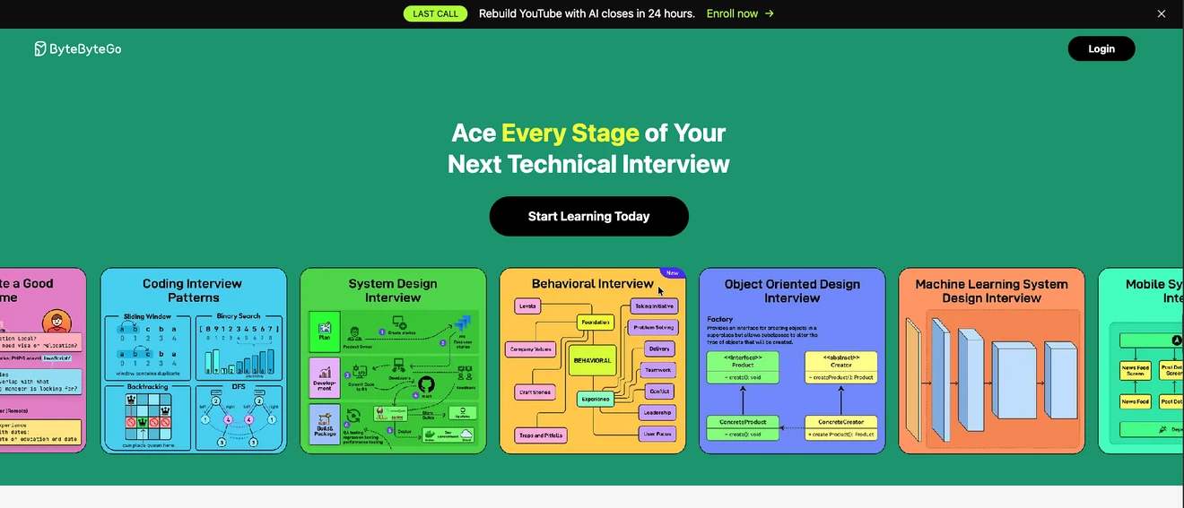 ByteByteGo landing page