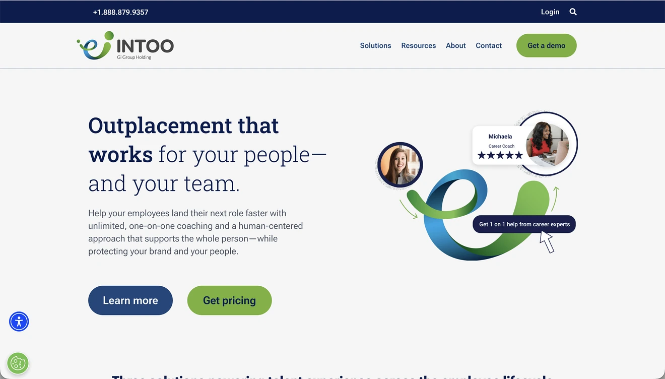 intoo outplacement home page
