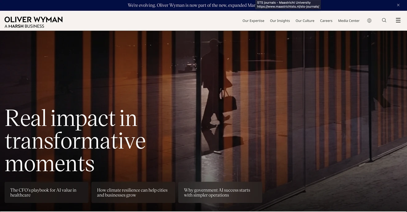Top Consulting Firms: Oliver Wyman