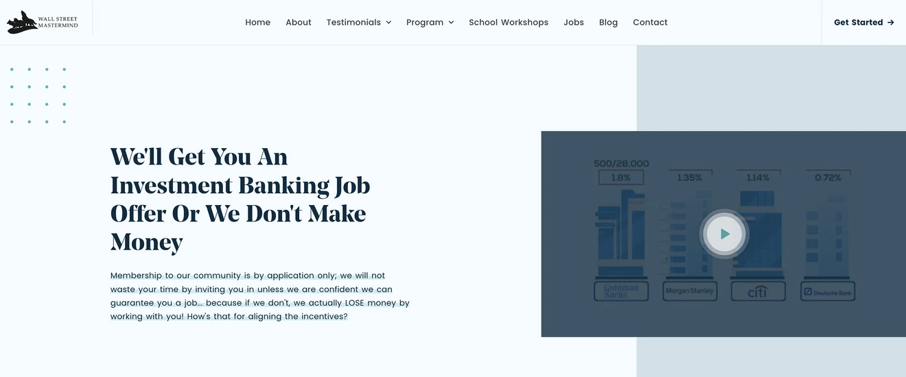 Wall Street Mastermind Program Overview