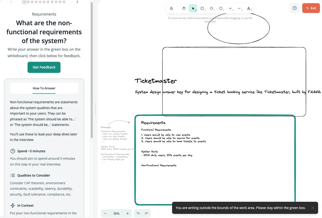 Hello Interview system design guided practice