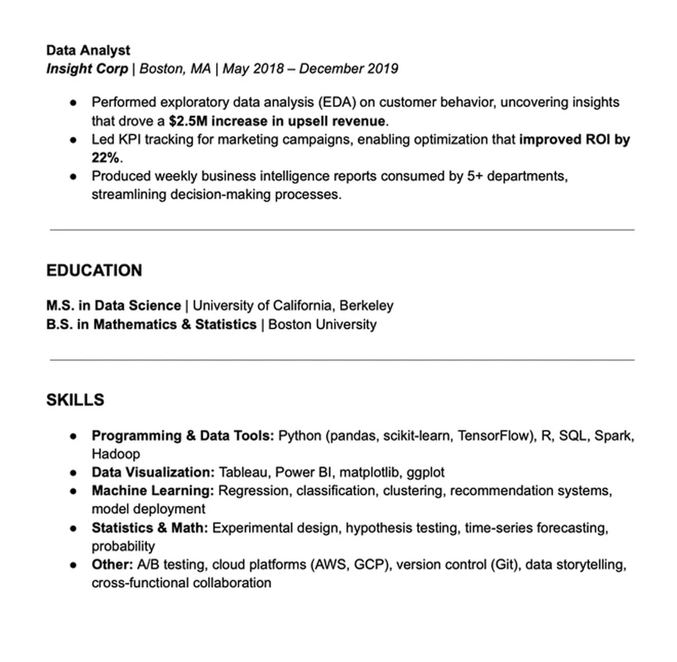 Data science template 2
