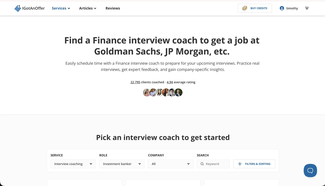 igotanoffer finance homepage