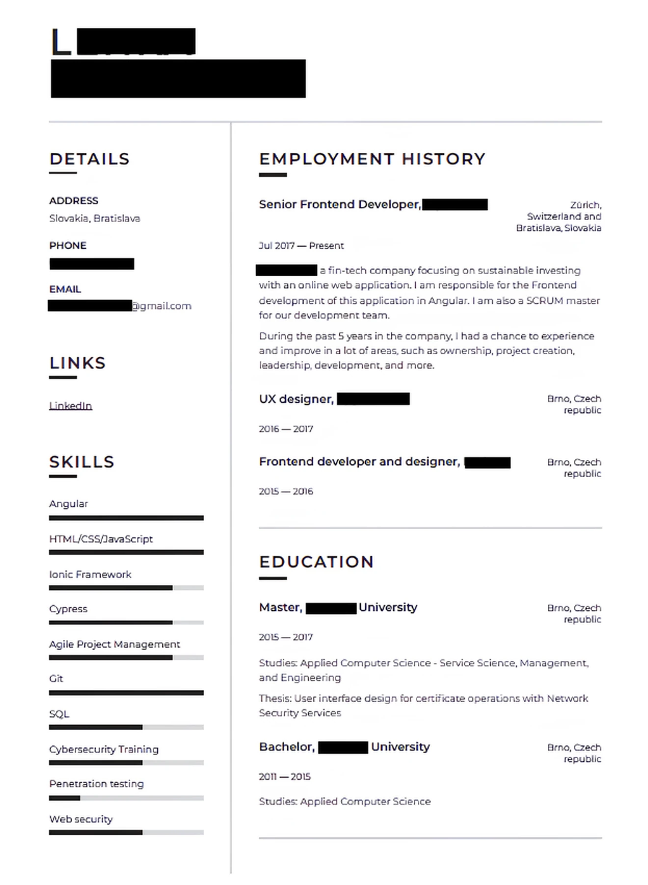 SWE Resume 3