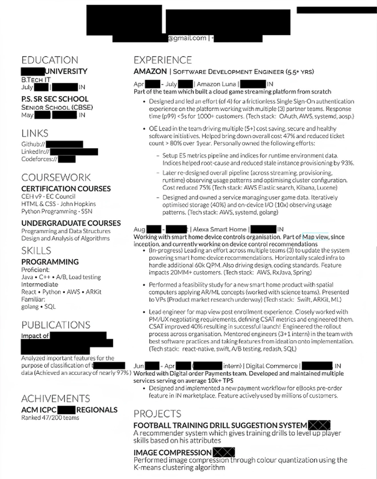 SWE Resume 7