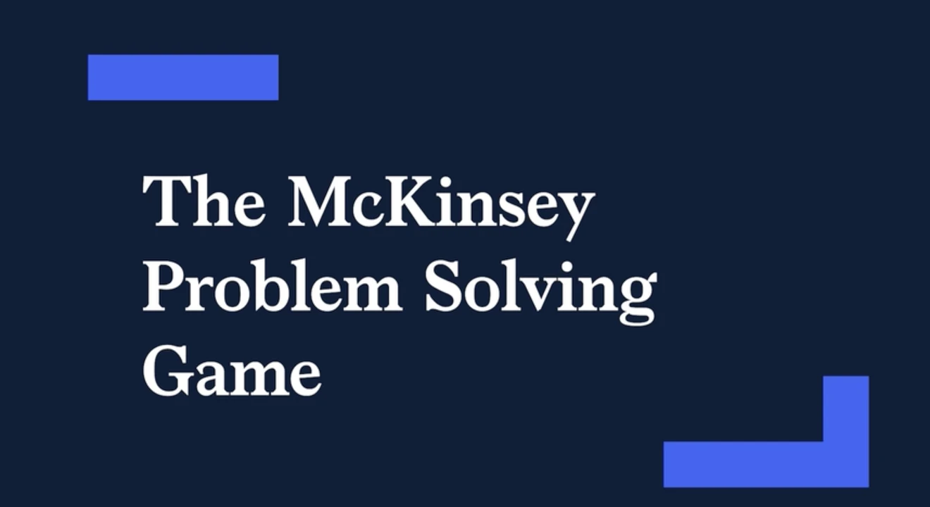 McKinsey Solve screenshot