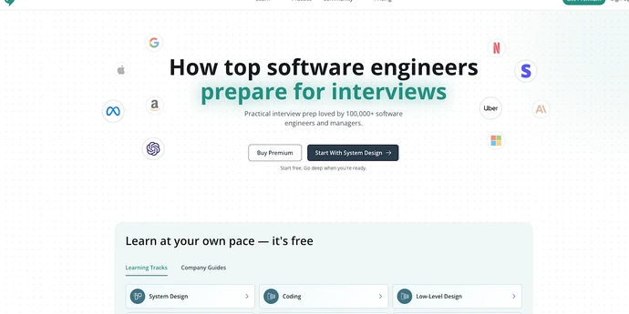 Hello Interview homepage